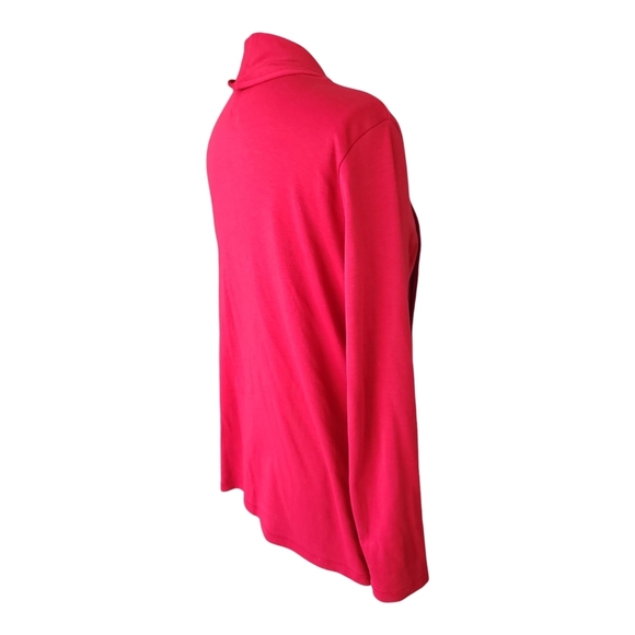 LL Bean Lightweight Open‑Front Cardigan – Small Regular, Vibrant Red, Layering - Picture 3 of 8